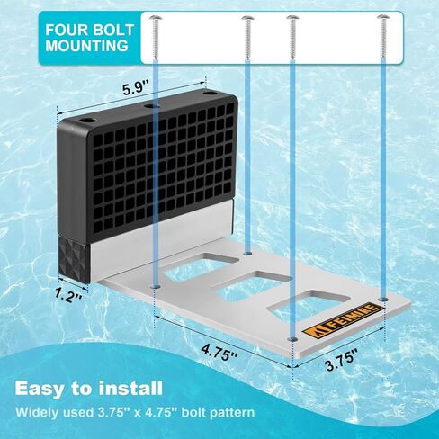 Universal Transom Trolling Motor Mount for Kayaks, Fit for Any Boat with A Flat Stern, for Electric Trolling Motors Only, Not for Outboard Engines (Old Style, Rotatable) in Kuwait