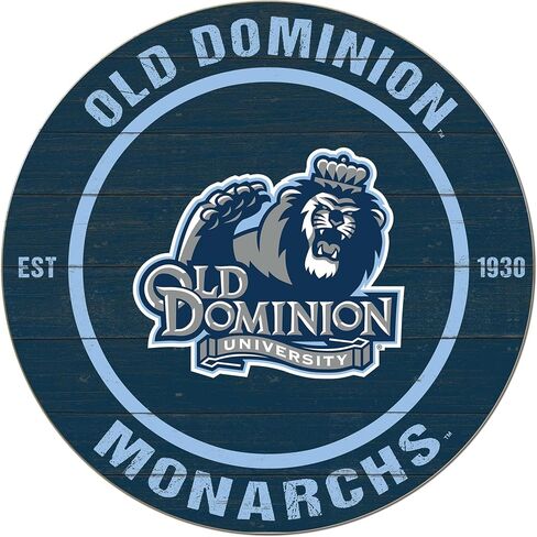 KH Sports Fan Old Dominion Monarchs علامة دائرة ملونة ، 20 × 20 بوصة ، موناركز ديكور للسكن ، غرفة النوم ، كهف المروحة ، غرفة المعيشة ؛ عرض روح فريقك مع هذا الجدار الفريد من نوعه in Saudi Arabia