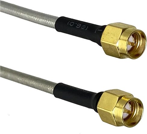 1pcs SMA Male to SMA Male RG402 0.141 inch Silver Wire Semi-Rigid Flexible Pigtail 4 inch ~ 20m Connector Converter(4inch (10CM)) in Saudi Arabia