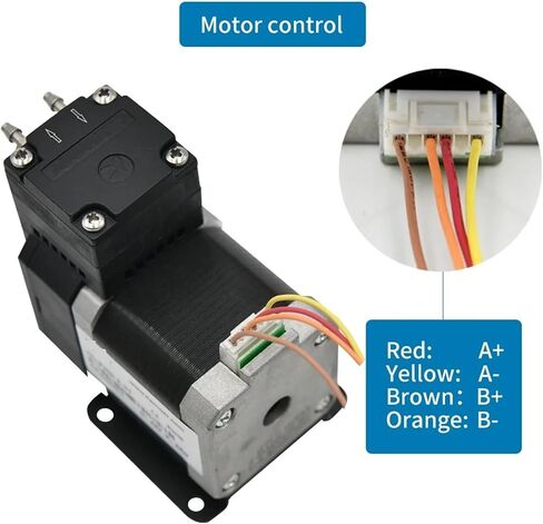 300ml/min HLLP300 Diaphragm Liquid Pump 24V Stepper Motor 6000H Liquid Pressure 0.3Mpa With Metal Connectors For Lab 1Pcs in Saudi Arabia