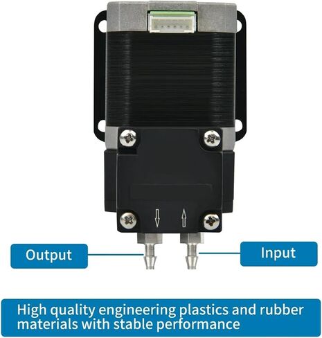 300ml/min HLLP300 Diaphragm Liquid Pump 24V Stepper Motor 6000H Liquid Pressure 0.3Mpa With Metal Connectors For Lab 1Pcs in Saudi Arabia