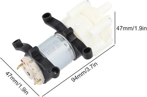 DC 6V-12V R385 مضخات منخفضة الضوضاء تحضير الحجاب الحاجز الماء المبرد مضخة السمك مضخة الخزان مضخة الماء لموزير المياه 1pcs in Saudi Arabia