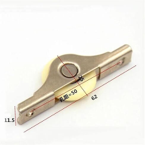 1Pcs Iron Frame+Nylon Mute Wheel Sliding Door Cupboard/Window Groove Load-Bearing Pulley Bathroom/Cabinet/Wardrobe(Medium) in Saudi Arabia