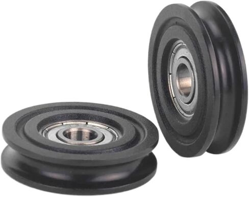 10PCS 8x40x10mm Pulley 608ZZcovered Plastic delrin Bearing for windor Door Roller Wheel U Grooved Wheel in Saudi Arabia
