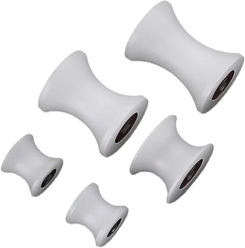 U-Groove Nylon تحمل بكرة الباب بكرة الباب المنزلق نايلون عجلة البلاستيك ميكانيكي (50 × 70 ملم) in Saudi Arabia