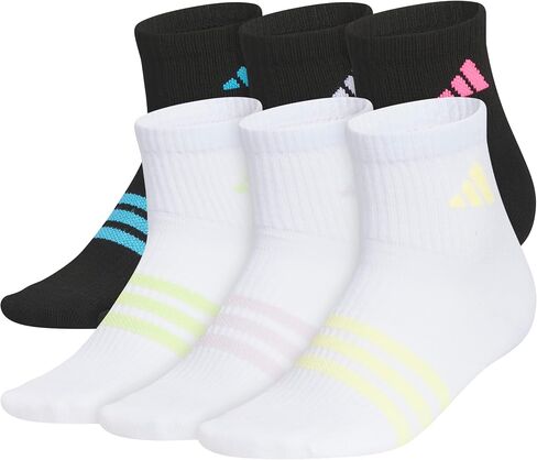 Adidas Kids-Boys/Girls Superlite Quarter Socks (6 أجزاء) in Saudi Arabia