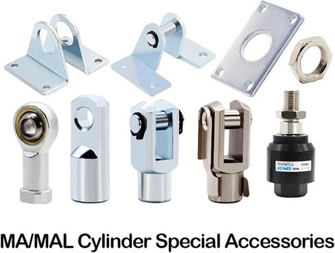 MAL-LB/SDB/Y/I/FA/FD/U -Bore 16mm/20mm/25mm/32mm/40mm MA/MAL Mini Cylinder Joint Mounting Bracket (Color : I, Size : MA MAL 25mm) in Saudi Arabia