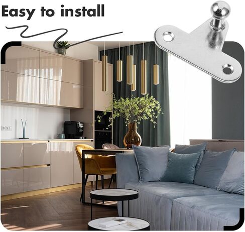 Gadpiparty 10pcs Heavy Duty Gas Strut Mounting Brackets for Lift Supports Compatible Pneumatic Support Rods Easy Installation Construction for Stability and Safety in Saudi Arabia