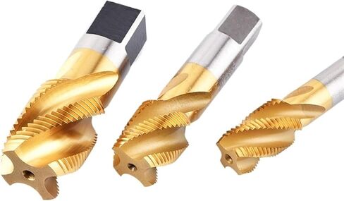 Cobalt Pipe Screw Thread Tap Drill Bits M35 Spiral Flute Tools G/ZG/RC 1/16-1 INCH(Size:RC3I8) in Saudi Arabia
