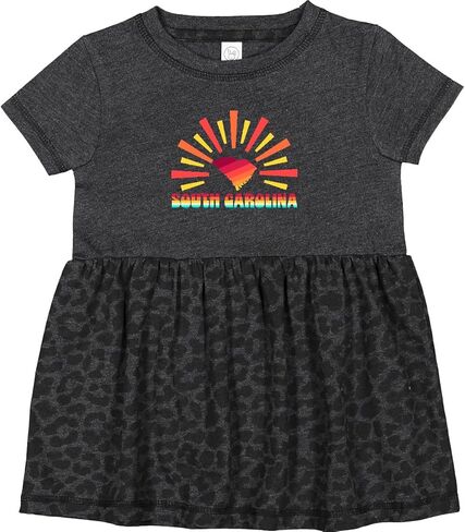 Inktastic South Carolina مع فستان رضيع غروب الشمس الرجعية in Kuwait