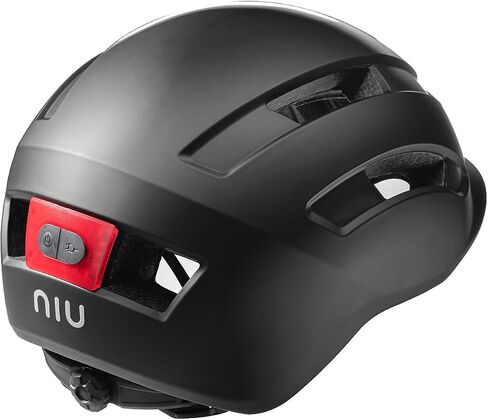 خوذة NIU KQI للدراجة البخارية الكهربائية مع USB قابلة لإعادة الشحن LED LED COUMMUTER وخوذة ركوب الدراجات للبالغين ، المراهقين in Kuwait