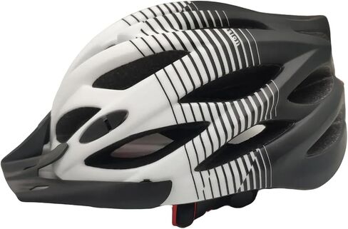 Bike Helmet with LED,218g Lightweight Mountain Bicycle Helmet for Adults Men Women,Comfortable Cycling Helmet with Sun Visor & 21 Ventilation Holes,US CPSC & EU CE Standard in Saudi Arabia
