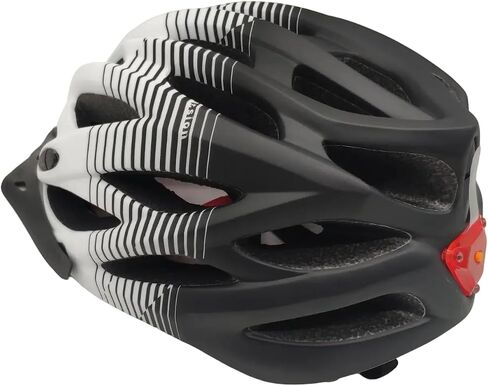 Bike Helmet with LED,218g Lightweight Mountain Bicycle Helmet for Adults Men Women,Comfortable Cycling Helmet with Sun Visor & 21 Ventilation Holes,US CPSC & EU CE Standard in Saudi Arabia