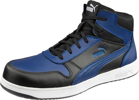 PUMA Men's Frontcourt Black/White/Red Mid Eh Industrial Shoe in Saudi Arabia