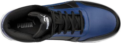 PUMA Men's Frontcourt Black/White/Red Mid Eh Industrial Shoe in Saudi Arabia