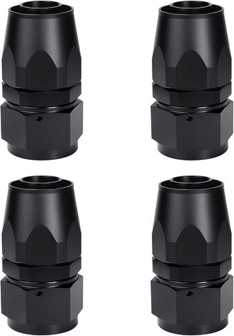 10AN Hose End Fitting Straight Swivel for CPE Braided Hose Black 4PCS in Saudi Arabia