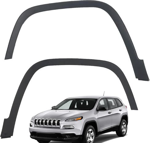 KARPAL Front Left Driver Side Wheel Arch Fender Flare Molding Trim Housing Compatible With 2014-2018 Jeep Cherokee CH1290111 LH in Kuwait