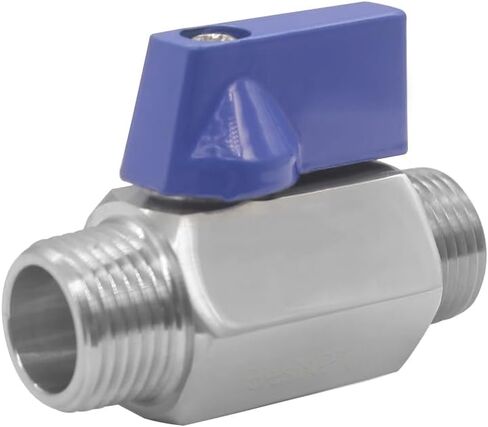 الفولاذ المقاوم للصدأ 316 صمام الكرة 1/2 "npt male x 1/2" npt ذكر مغلق صمام للهواء الوقود المائي in Kuwait