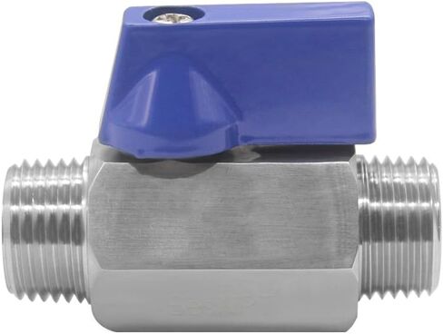 الفولاذ المقاوم للصدأ 316 صمام الكرة 1/2 "npt male x 1/2" npt ذكر مغلق صمام للهواء الوقود المائي in Kuwait