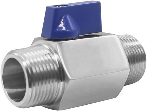 الفولاذ المقاوم للصدأ 316 صمام الكرة 1/2 "npt male x 1/2" npt ذكر مغلق صمام للهواء الوقود المائي in Kuwait