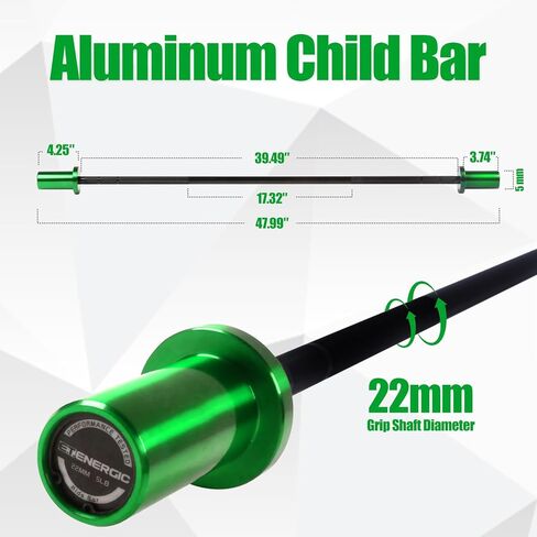 Kids Barbell 5LB Mini Barbell Bar 4ft for Beginner Women & Kids Weighted Bar, Compatible with 2-Inch Weight Plates, for Strength Training Gym Weight Lifting in Kuwait