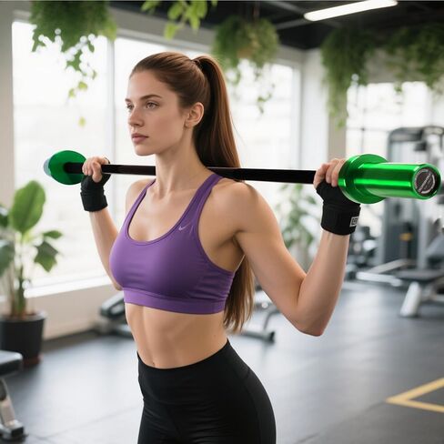 Kids Barbell 5LB Mini Barbell Bar 4ft for Beginner Women & Kids Weighted Bar, Compatible with 2-Inch Weight Plates, for Strength Training Gym Weight Lifting in Kuwait