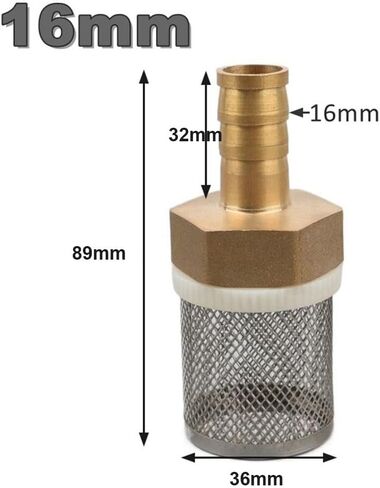 مرشح خرطوم ، 1pcs 16 19 25 32 مم خراطيم مرشح الماء مرشح مرشح البخاخ مرشح مضخة مرشح صفيحة الصلب غير القابل للصدأ مرشح (اللون: 25 ملم إلى 1 بوصة) (اللون: 32 مم إلى 1 بوصة) (Col (من 25 ملم إلى 1 بوصة) in Kuwait