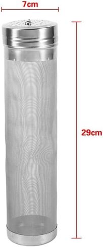 Hose Filter, 7x18/ 7x29cm 300 Micron Stainless Steel Hop Mesh Filter, Homebrew Mesh Beer Filter, Strainer Dry Hopper for Home Brew Filter, 1pcs (Color:S) (Color : L) (Color :(Large) in Saudi Arabia