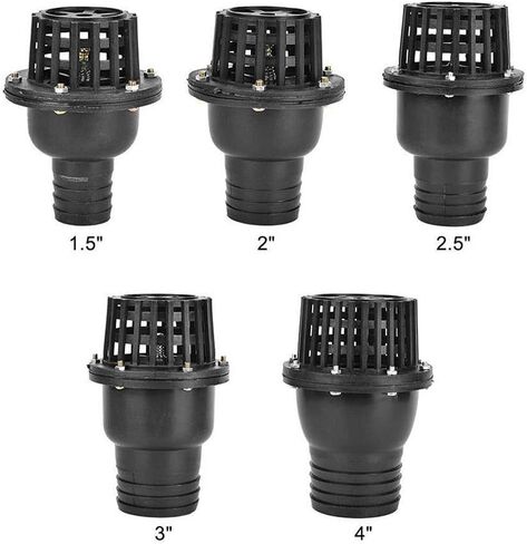 مرشح خرطوم ، 1.5 "2" 2.5 "3" 4 "صمام الفحص الأسود PVC ، صمام مسخات المياه السفلية لمضخة المياه لآلة السوائل ، 1pcs (الحجم: 2.5") (الحجم: 1.5 ") (الحجم: 2 (الحجم: 1.5") (4 ") in Saudi Arabia