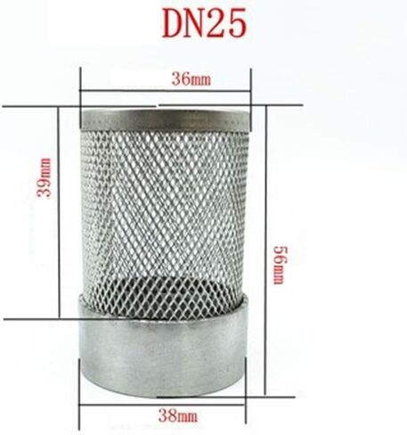 Hose filter, 1pcs Stainless Filter, 1/2" 3/4" 1" 1-1 * 2" 2" 3" 4" Female Thread Filter For Garden Irrigation Aquarium Water Pump, Mesh Cover (Color:4") (Color : 1") (Color :(2") in Saudi Arabia