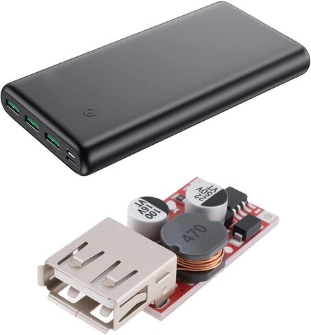 SING F LTD 5pcs USB 5V 3A DC Voltage Reduction Module 9V 12V 24V Input 15W DIY Charger Suitable for Power Supply Equipment in Saudi Arabia
