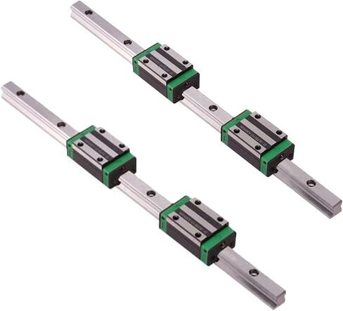 Professional 2PCS HGR20 HGR15 Square Linear Guide Rail+4PCS Slide Bolk Block HGH15CA HGW15CA HGH20CA HGW20CA in Saudi Arabia