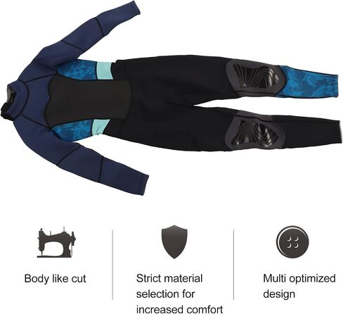 Women's One Piece Full Body Diving Skin 3mm Cold Proof Long Sleeve Wetsuit Swimsuit Designed for Swimming Surfing Snorkeling and Diving in Saudi Arabia