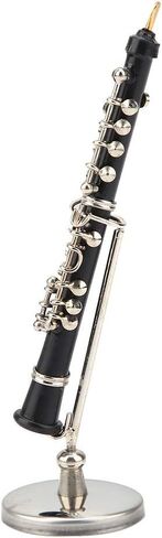 Miniature Oboe Instrument Model, 8.5cm Mini Metal Oboe Model Ornaments with Gift Case, for Musical Gifts Home Decor Dollhouse Accessory in Saudi Arabia