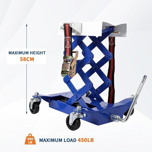Garvee 450 رطلاً مقبس ناقل حركة منخفضة منخفضة مع أشرطة أمان ، نطاق رفع 7-23 بوصة ، مقبس لرفع إصلاح السيارات الثقيلة مع 4 عجلات للمركبات الأصغر ، الأحمر in Kuwait