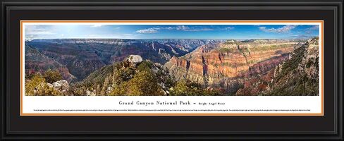 Grand Canyon - Bright Angel Point - 44" Double Mat, Deluxe Framed Panoramic Print by Blakeway Panoramas in Saudi Arabia
