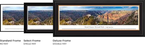 Grand Canyon - Bright Angel Point - 44" Double Mat, Deluxe Framed Panoramic Print by Blakeway Panoramas in Saudi Arabia