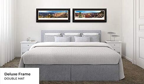 Grand Canyon - Bright Angel Point - 44" Double Mat, Deluxe Framed Panoramic Print by Blakeway Panoramas in Saudi Arabia