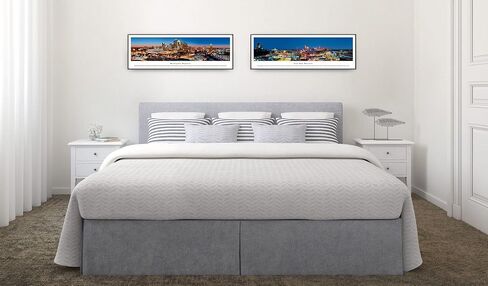 Blakeway Worldwide Panoramas World Trade Center-The Two Towers-Blakeway Panoramas Icon Posters, Select Frame with Single Mat in Saudi Arabia