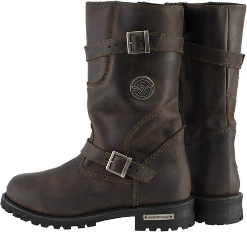 Milwaukee Leather Men's Premium Leather Classic Engineer Motorcycle Riding Boots Collection - 8.5W in Saudi Arabia