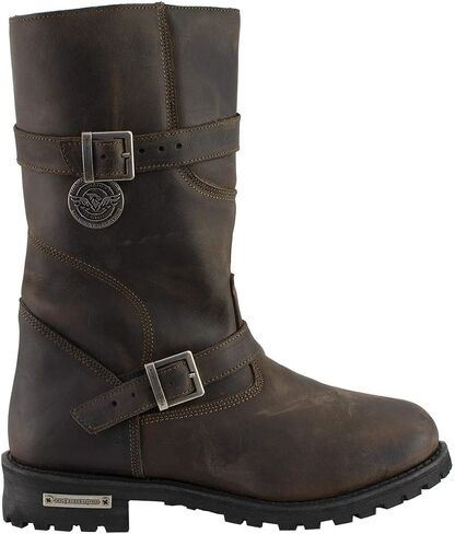 Milwaukee Leather Men's Premium Leather Classic Engineer Motorcycle Riding Boots Collection - 8.5W in Saudi Arabia