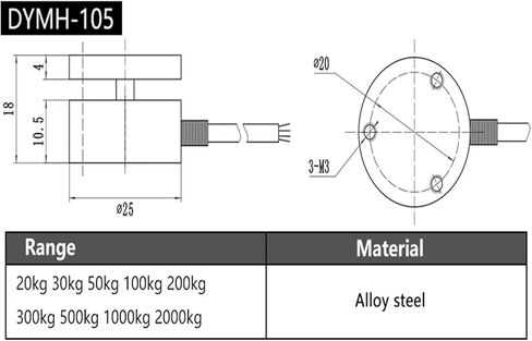 Flat Diaphragm Tension Compression Sensor 50kg-10T Miniature Round Pan Force Load Cell Transducer(3ton) in Saudi Arabia