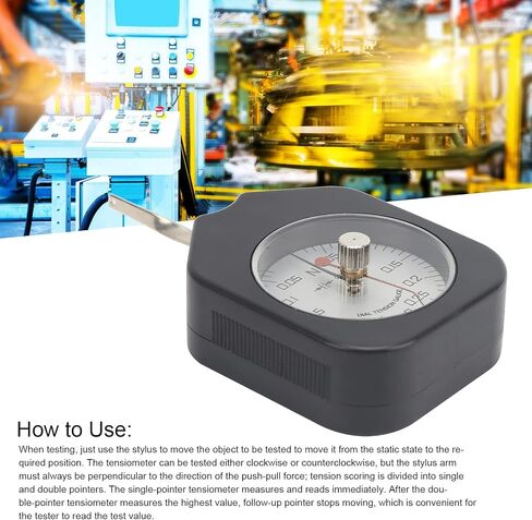 SEN 0.3 2 Dial Tensiometer 0.3N Portable Alloy Double Pointer Tension Tester Mechanical Dial for Relay Pressure Electronic Switch Micro Switch Valve Spring Tension in Saudi Arabia