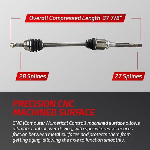 Anytek CV Axle Shaft Front Left & Right Compatible with Dodge Caliber Jeep Compass Patriot 2007-2017 2.0L 2WD w/CVT Trans. Replace# CH-8-8609 CH-8-8610 Driver & Passenger CV Axle Shaft Assembly in Saudi Arabia