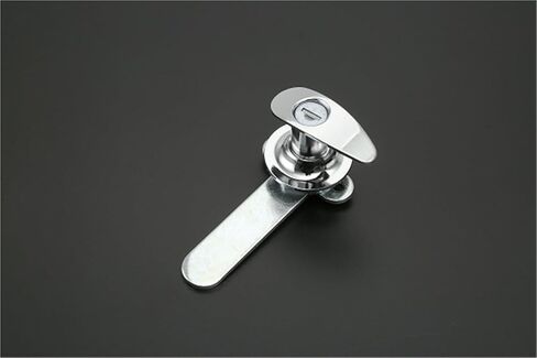 A19 Silver Color Alloy Alloy Industrial Cannerical Cabinlet Lock مع ثقب المفتاح ومفتاح 1PCs in Kuwait