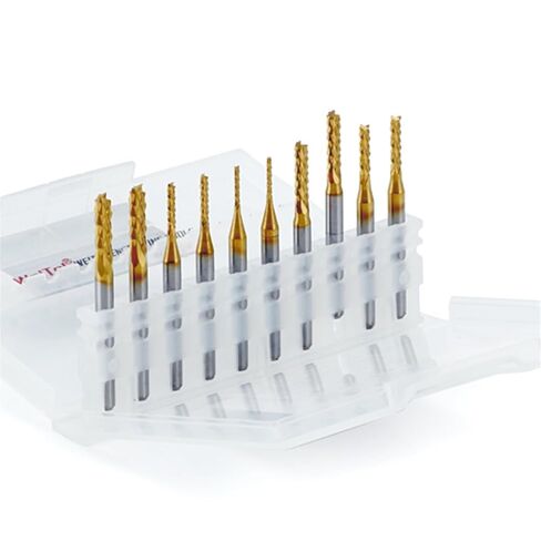 10pcs قاطع الطحن 0.5mm-3.175mm مقطوعة قطع طحن الذرة (الحجم: 0.8 مم 10 ٪) in Saudi Arabia