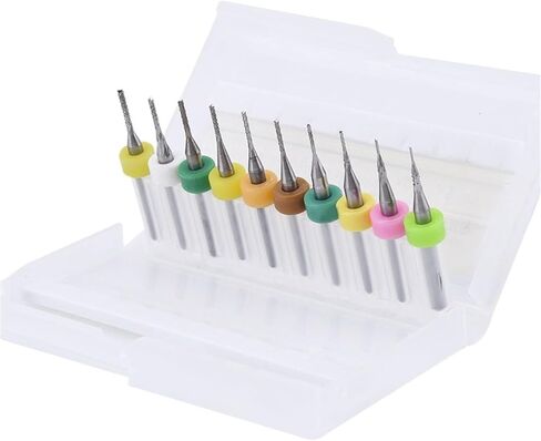 0.5-1.4mm 0.8-3.175mm 1.1-2mm 1.5-2.5mm Bits End Mill Bits 1PCs (الحجم: 1.5-2.5 مم 10 مساءً) in Saudi Arabia