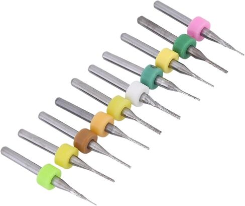 0.5-1.4mm 0.8-3.175mm 1.1-2mm 1.5-2.5mm Bits End Mill Bits 1PCs (الحجم: 1.5-2.5 مم 10 مساءً) in Saudi Arabia