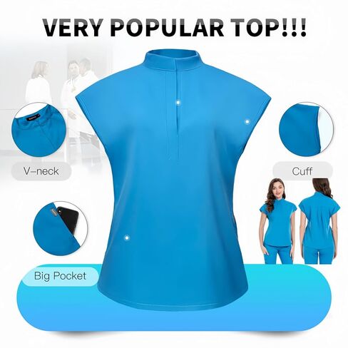 ممرضة الدعك للنساء مجموعة أزياء ممرضة مجموعة فرك مجموعات مع جيب متعدد للأطباء صالونات تجميل الممرضات in Kuwait