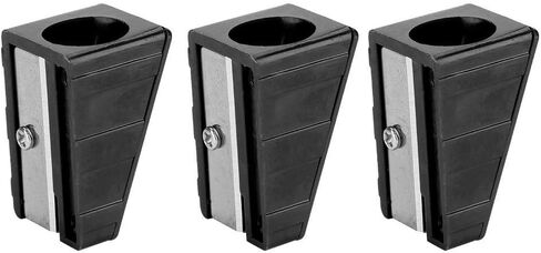 Alomejor 3pcs Cue Tip Trimmer Mini Metal Billiard Cue Tip Trimmer Shaper Tapper(Black) in Saudi Arabia